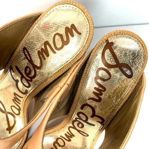 New Sam Edelman Yoselin Heels Sandals Tan/Beguie - Picture 13 of 16